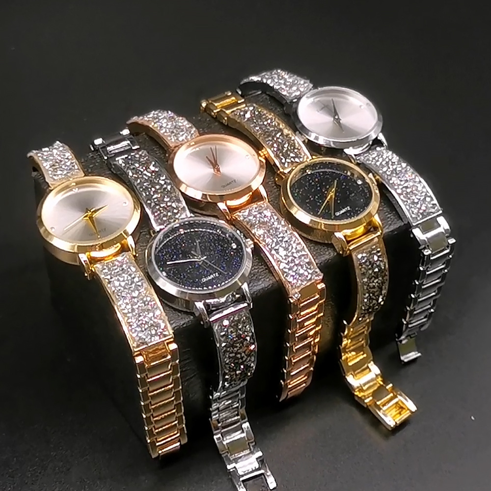 Luxury Watch Levels - Luxury Women's Shining Diamond Quartz Wristwatches