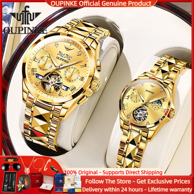 Luxury Watch Zone - OUPINKE Tourbillon Couple Watch Luxury Original
