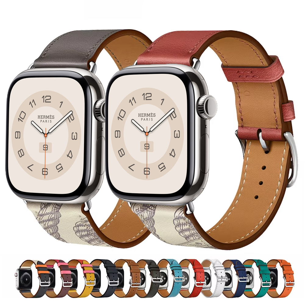 Luxury Watch Hermes - Leather Straps For Apple Watch Band