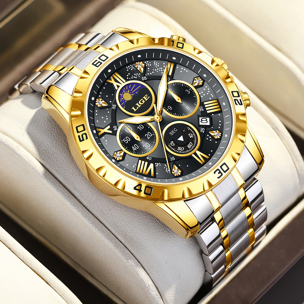 Luxury Watch Men - LIGE Top Brand Luxury Quartz Man