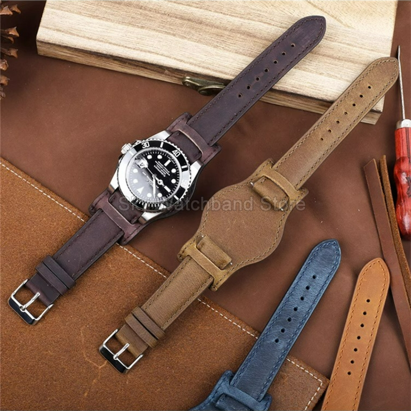 Luxury Watch Jaeger Lecoultre - Head Layer Crazy Horse Leather Watch