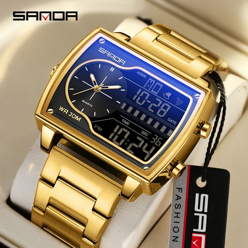 Luxury Watch Zone - SANDA Top Luxury Men's Quartz Watch