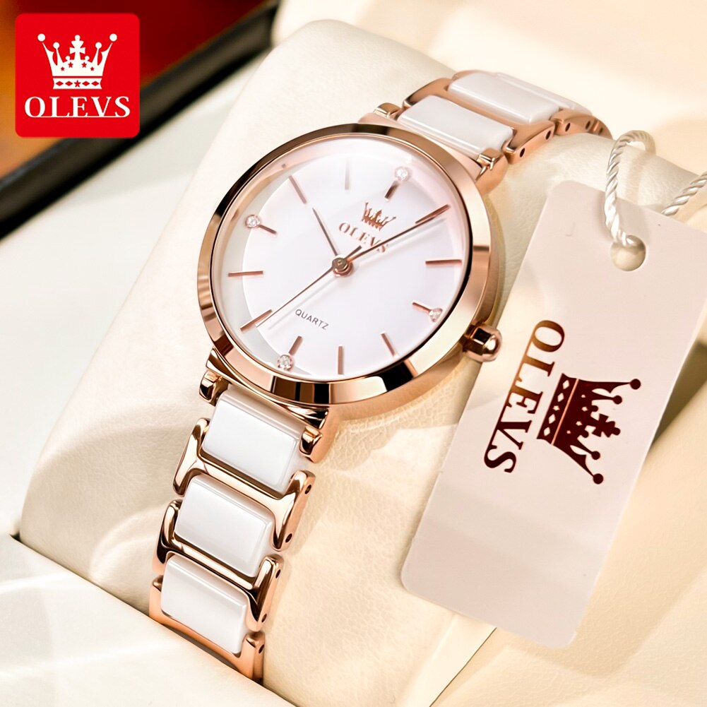 Luxury Watch Logo - OLEVS Fashion Women Watches Relogio Feminino