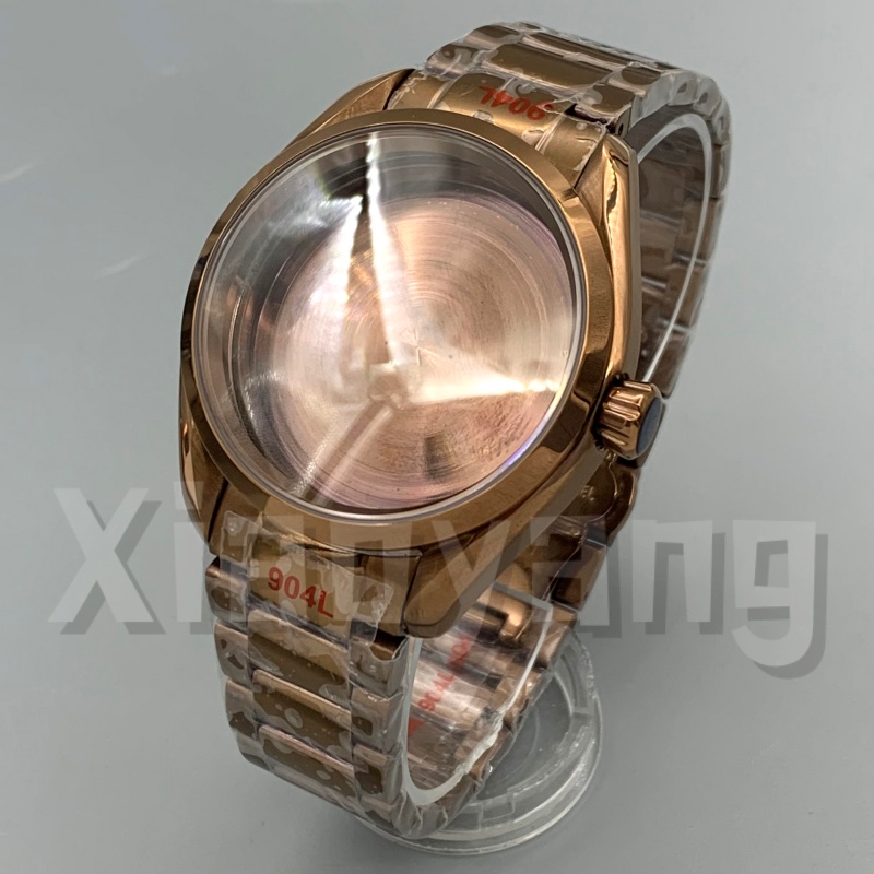 40MM NH35 Polish Bezel Rose Br - огляд і ціна Bronze Case Watch