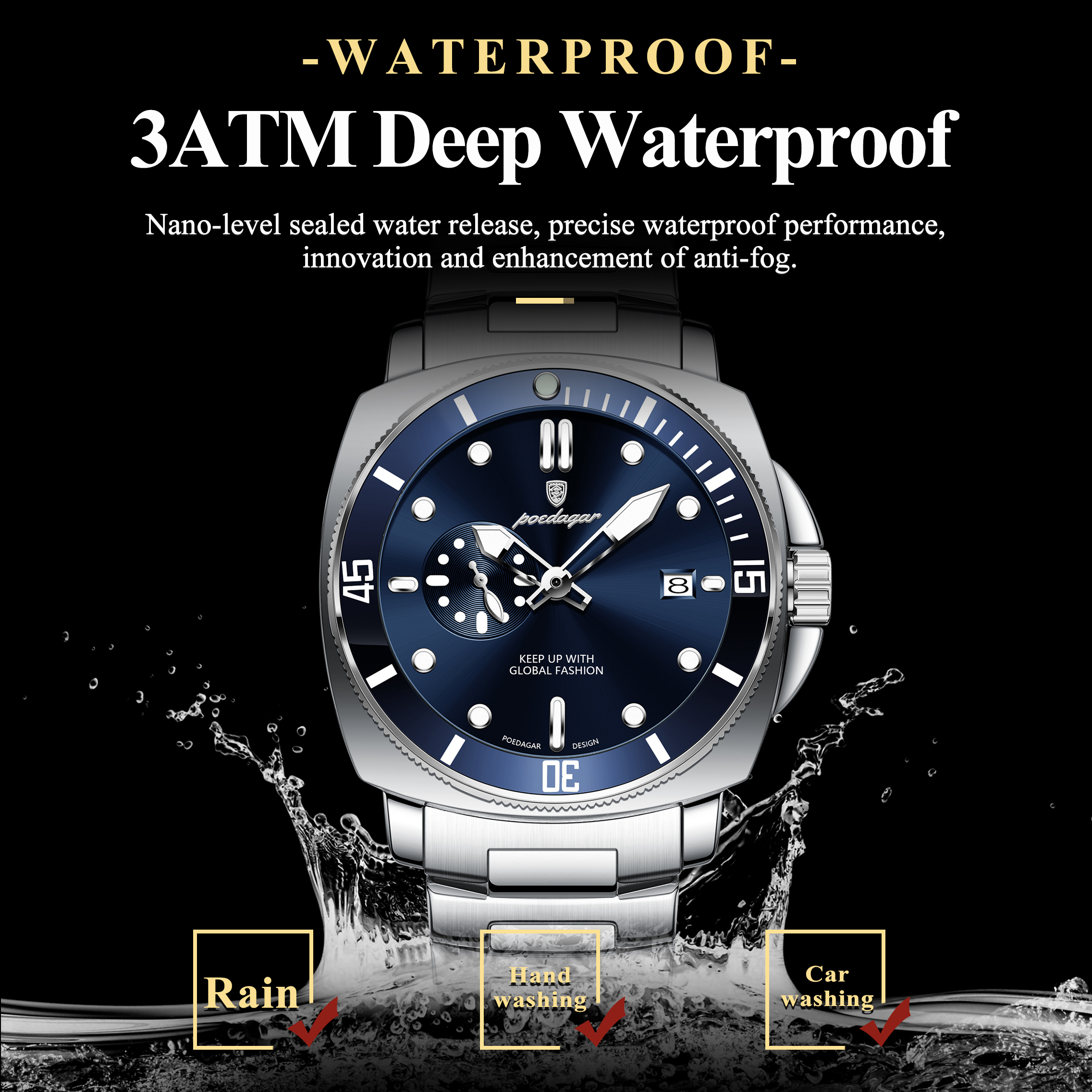 POEDAGAR Top Fashion Luxury Wa - огляд і ціна Luxury Watch Zone