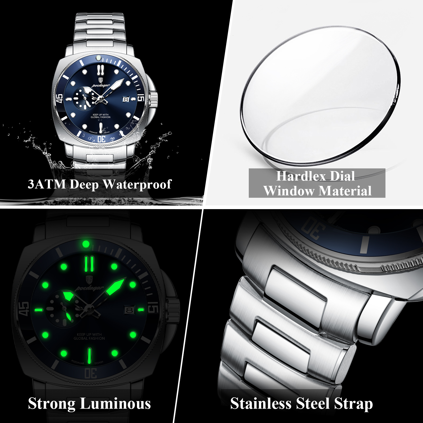 POEDAGAR Top Fashion Luxury Wa - огляд і ціна Luxury Watch Zone