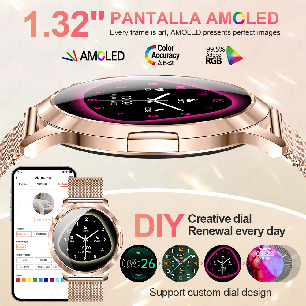 LIGE New Smart Watch Women Ult - огляд і ціна Luxury Watch Korea