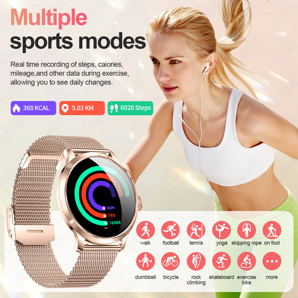 LIGE New Smart Watch Women Ult - огляд і ціна Luxury Watch Korea