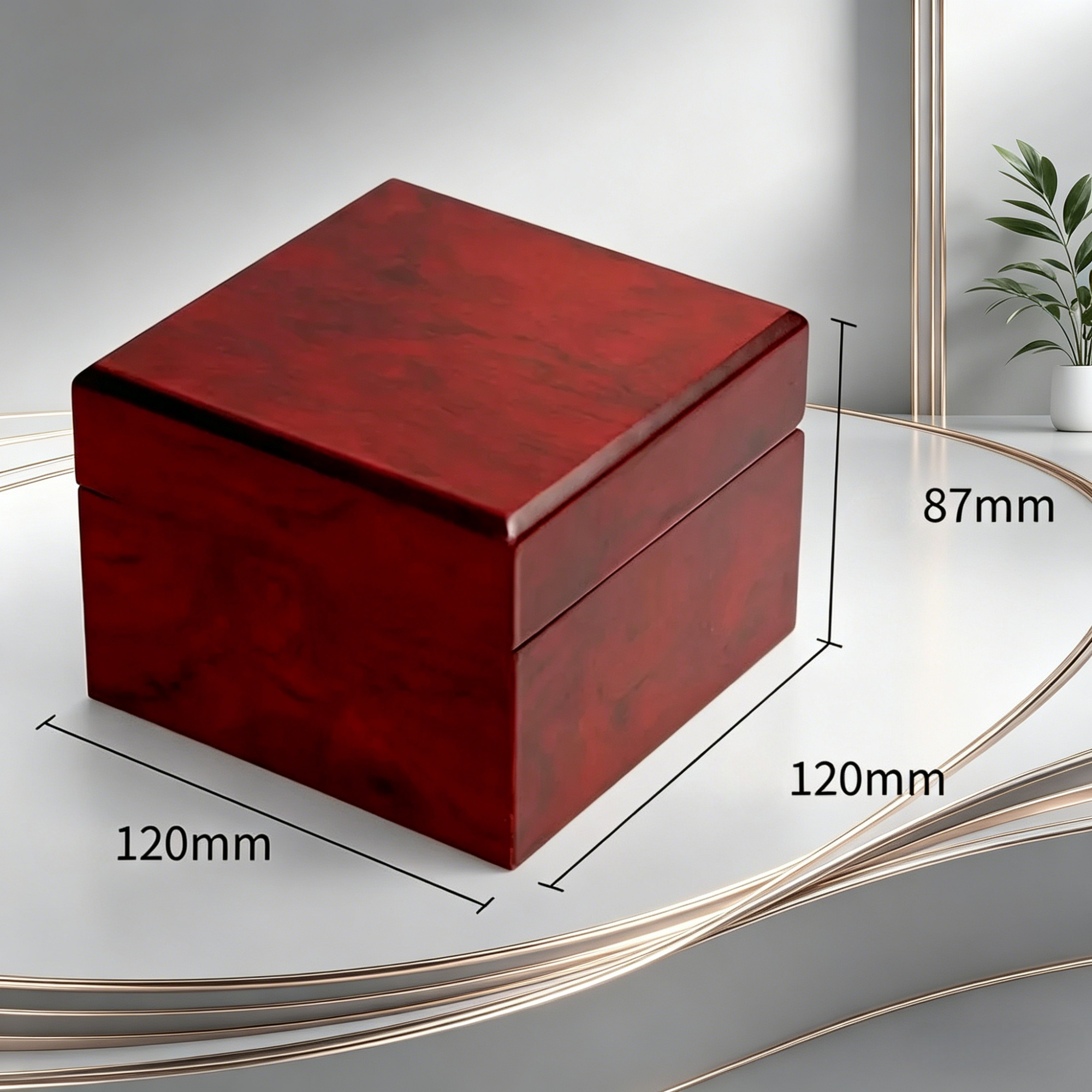 Luxury Red Wooden PU Leather W - огляд і ціна Luxury Watch Travel Case