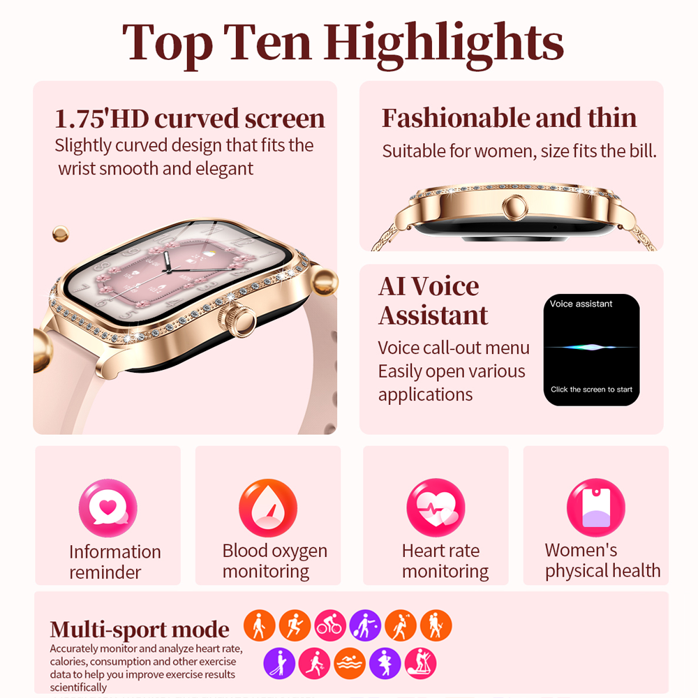 New Luxury Smart Watch Women 1 - огляд і ціна Luxury Watch Korea