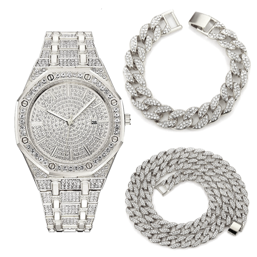 Necklace Bracelet Luxury Watch - огляд і ціна Luxury Watch Miami
