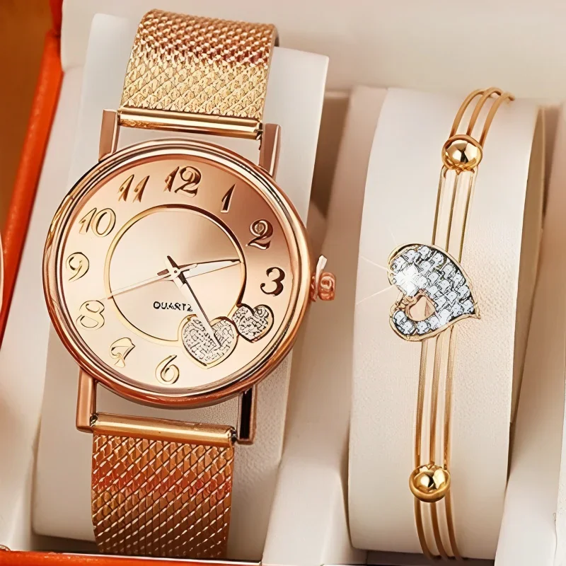 Elegant Rose Gold Heart Dial W - огляд і ціна Luxury Watch Levels
