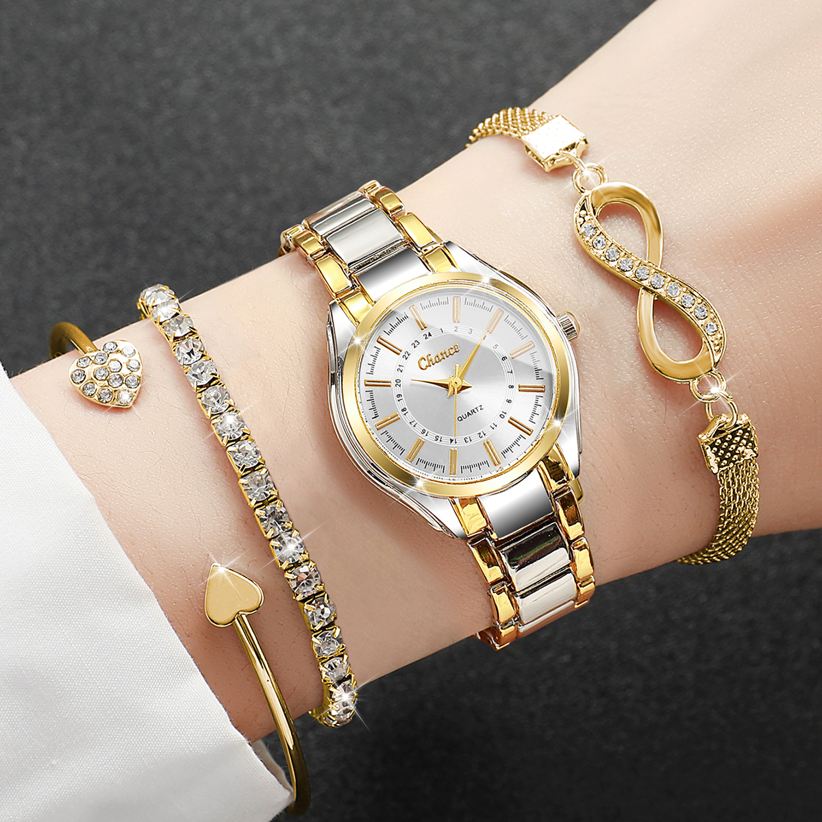 4PCS Elegant Women Watches Bra - огляд і ціна Luxury Watch Collection