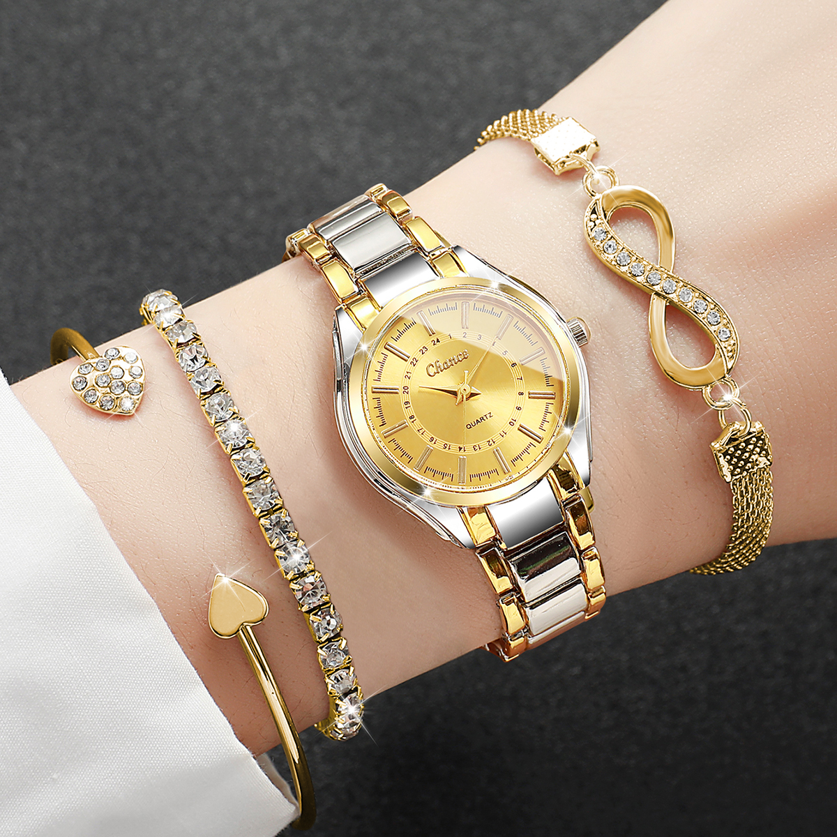 4PCS Elegant Women Watches Bra - огляд і ціна Luxury Watch Collection