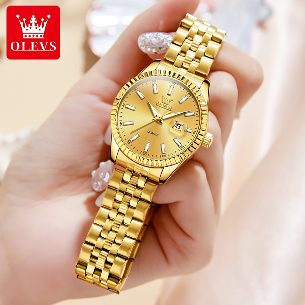 OLEVS 5593 Quartz Women's Watc - огляд і ціна Luxury Watch Logo