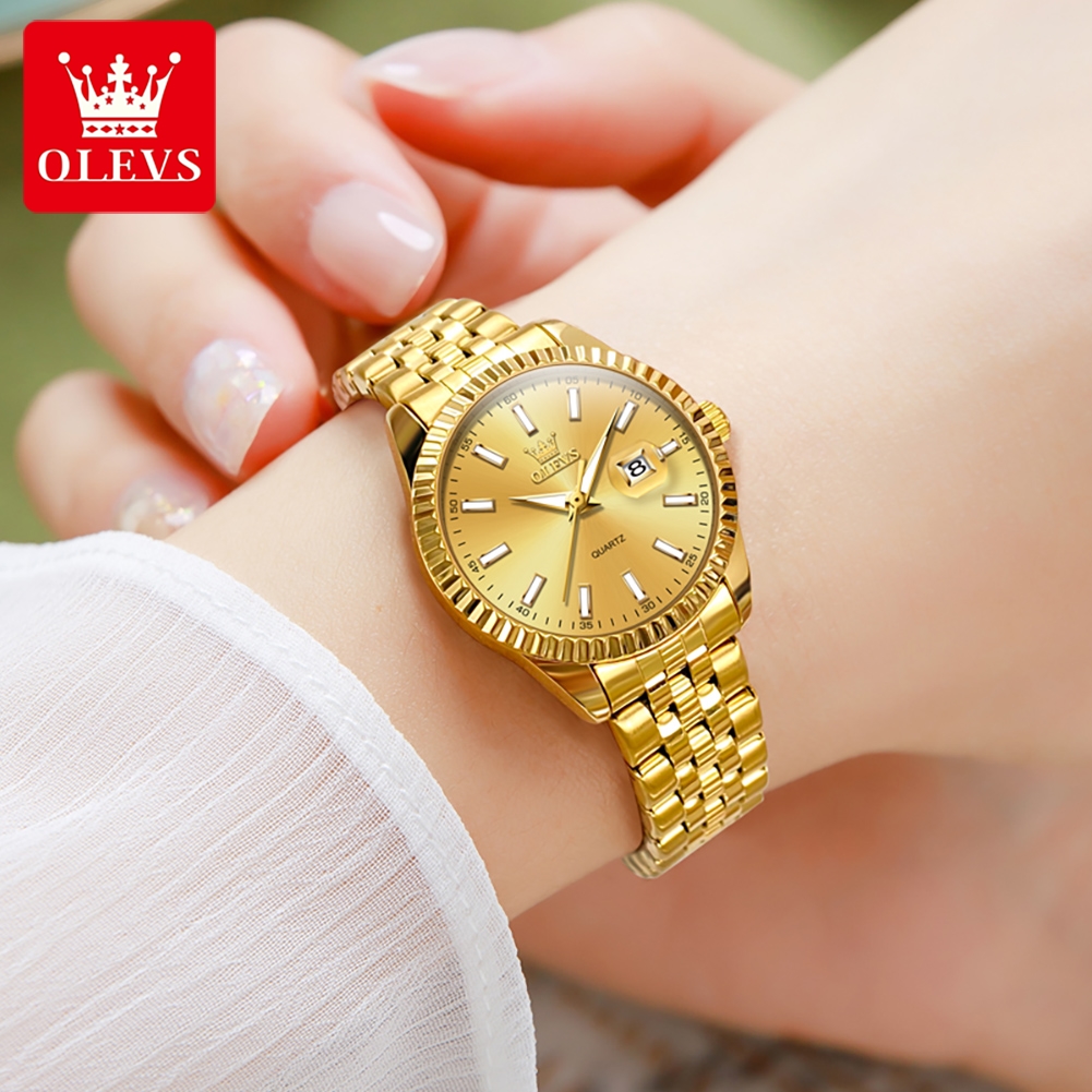 OLEVS 5593 Quartz Women's Watc - огляд і ціна Luxury Watch Logo