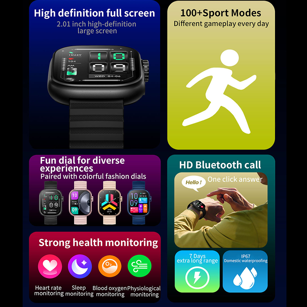 Man Smart Watch Flashlight Bod - огляд і ціна Luxury Watch Korea
