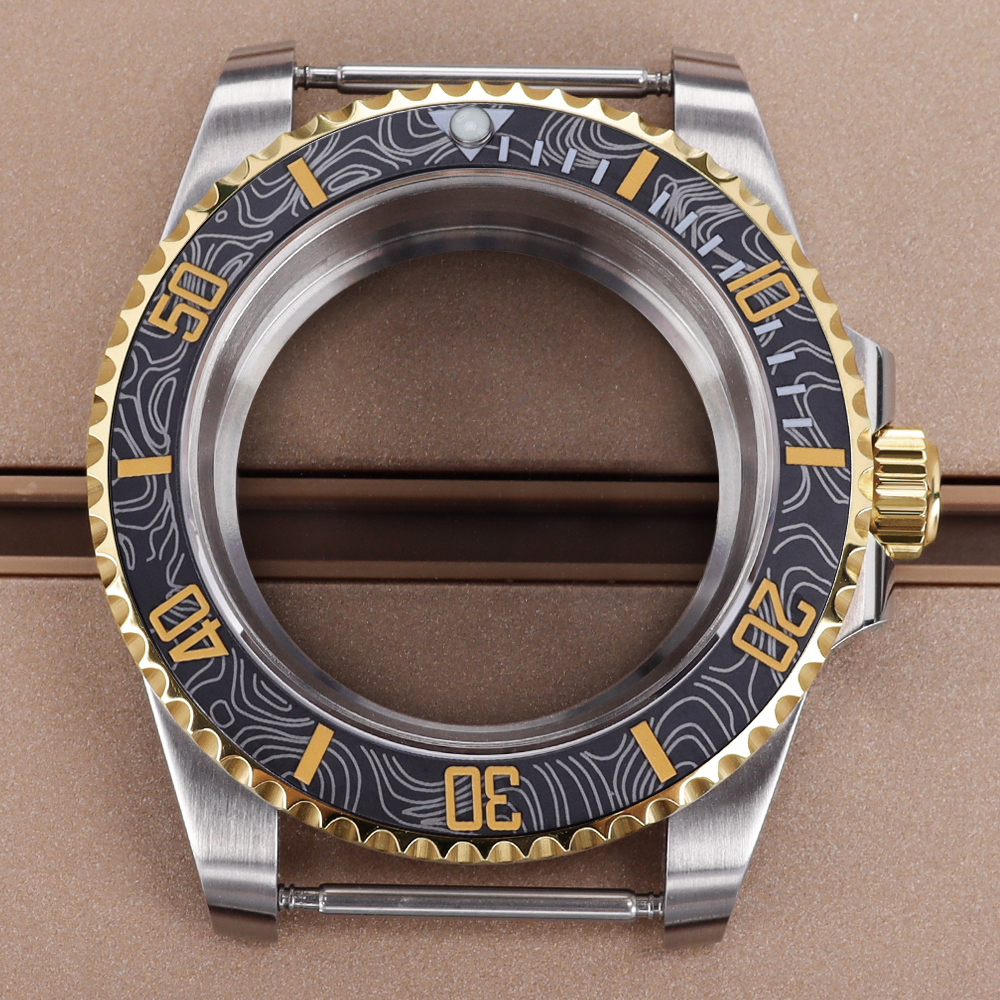 blak gold Bezel 40mm Luxury Wa - огляд і ціна Bronze Case Watch