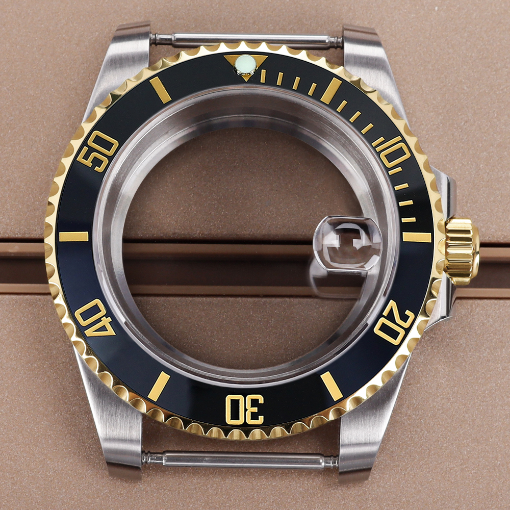 blak gold Bezel 40mm Luxury Wa - огляд і ціна Bronze Case Watch