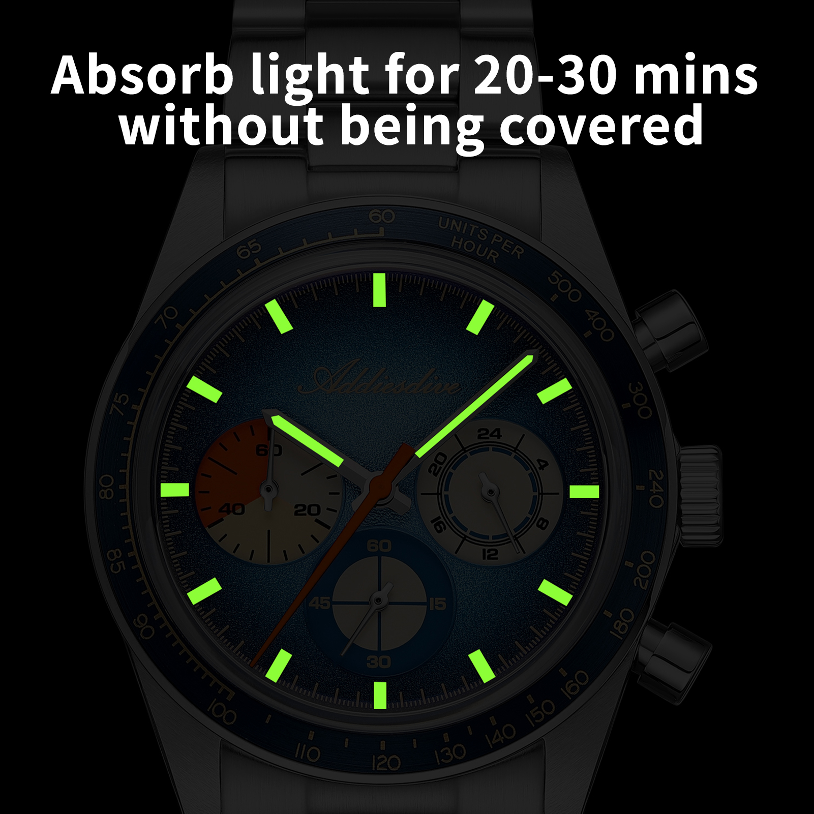 ADDIESDIVE Luxury Chronograph  - огляд і ціна Luxury Watch Levels