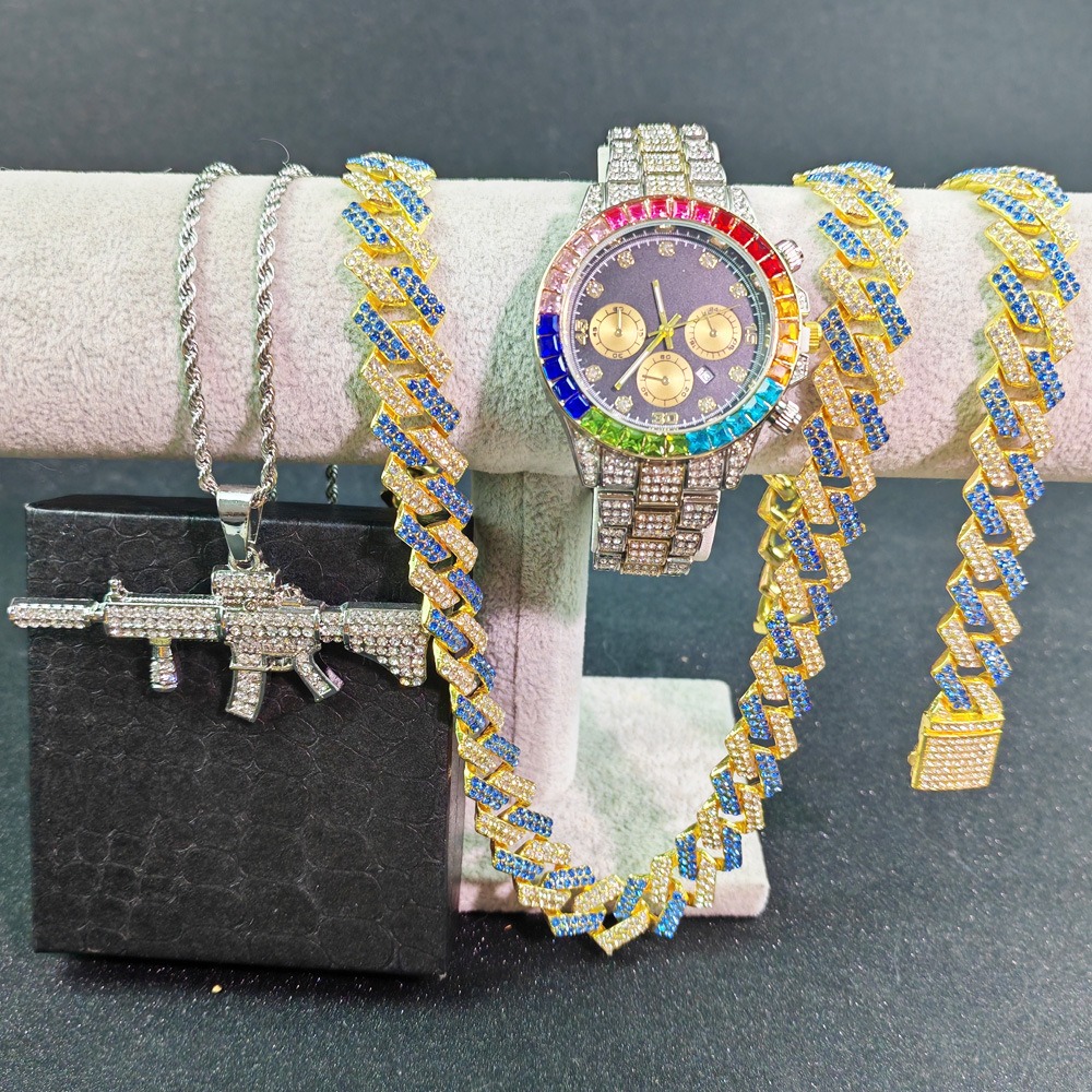 Hip Hop Watches Bracelet Neckl - огляд і ціна Luxury Watch Miami