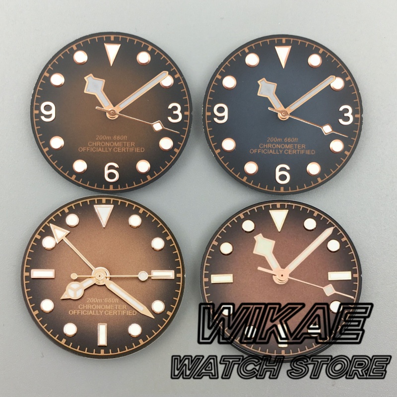 29mm gradient dial Vintage Bla - огляд і ціна Bronze Case Watch