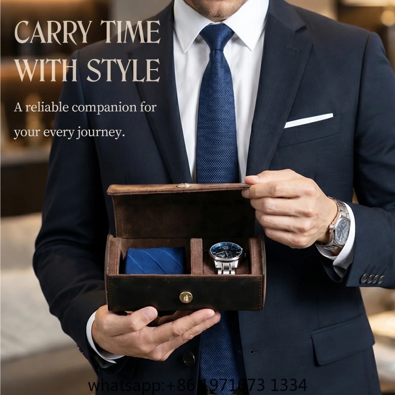 FAMILY Genuine Leather Travel  - огляд і ціна Luxury Watch Travel Case