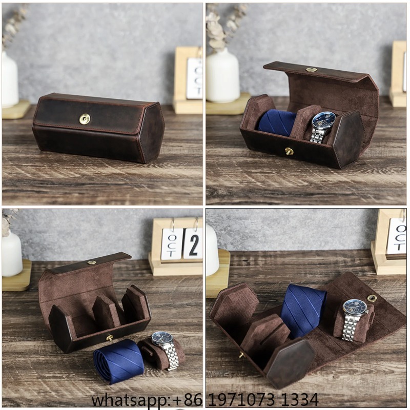 FAMILY Genuine Leather Travel  - огляд і ціна Luxury Watch Travel Case