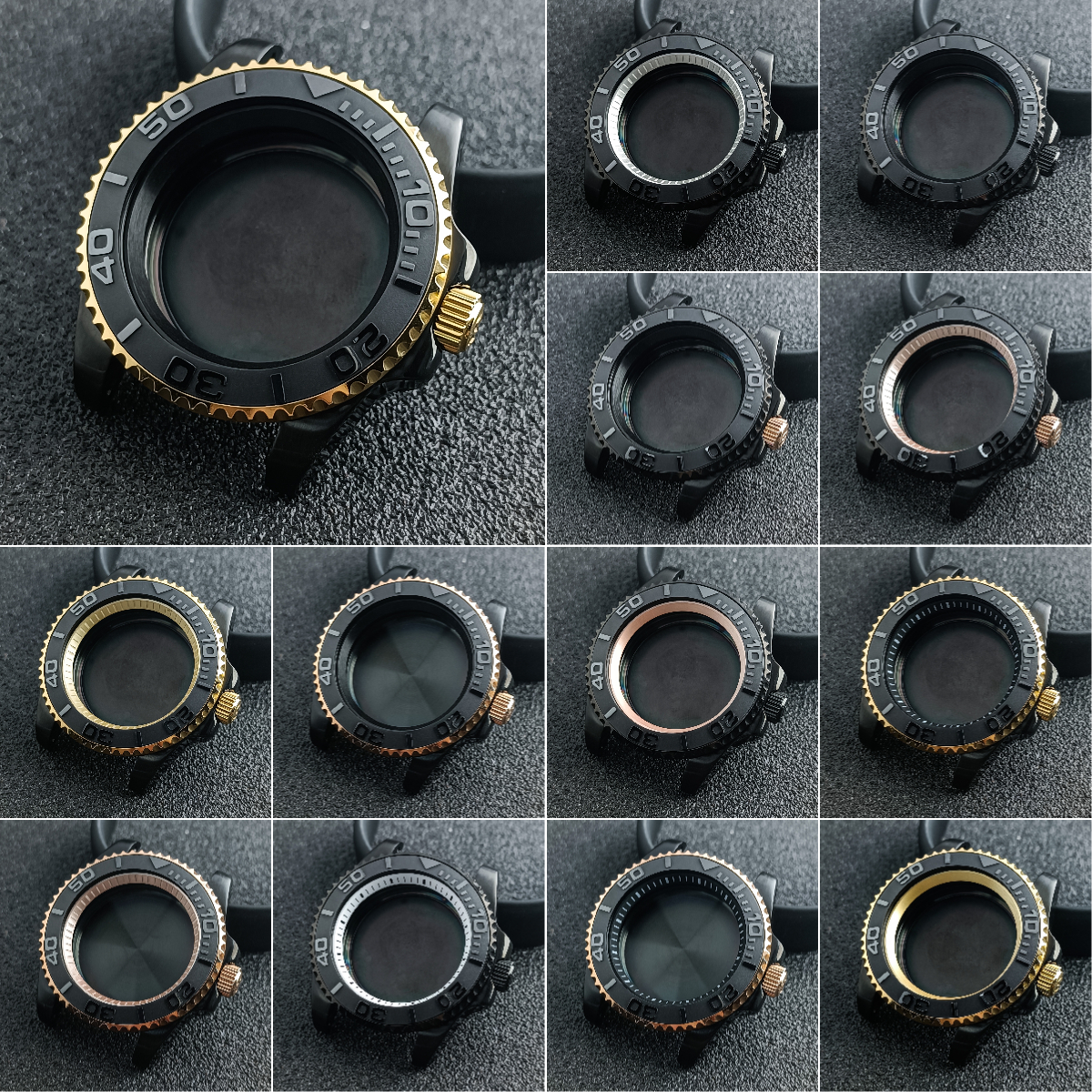 NH35 Case 40.5mm black gold/ro - огляд і ціна Bronze Case Watch