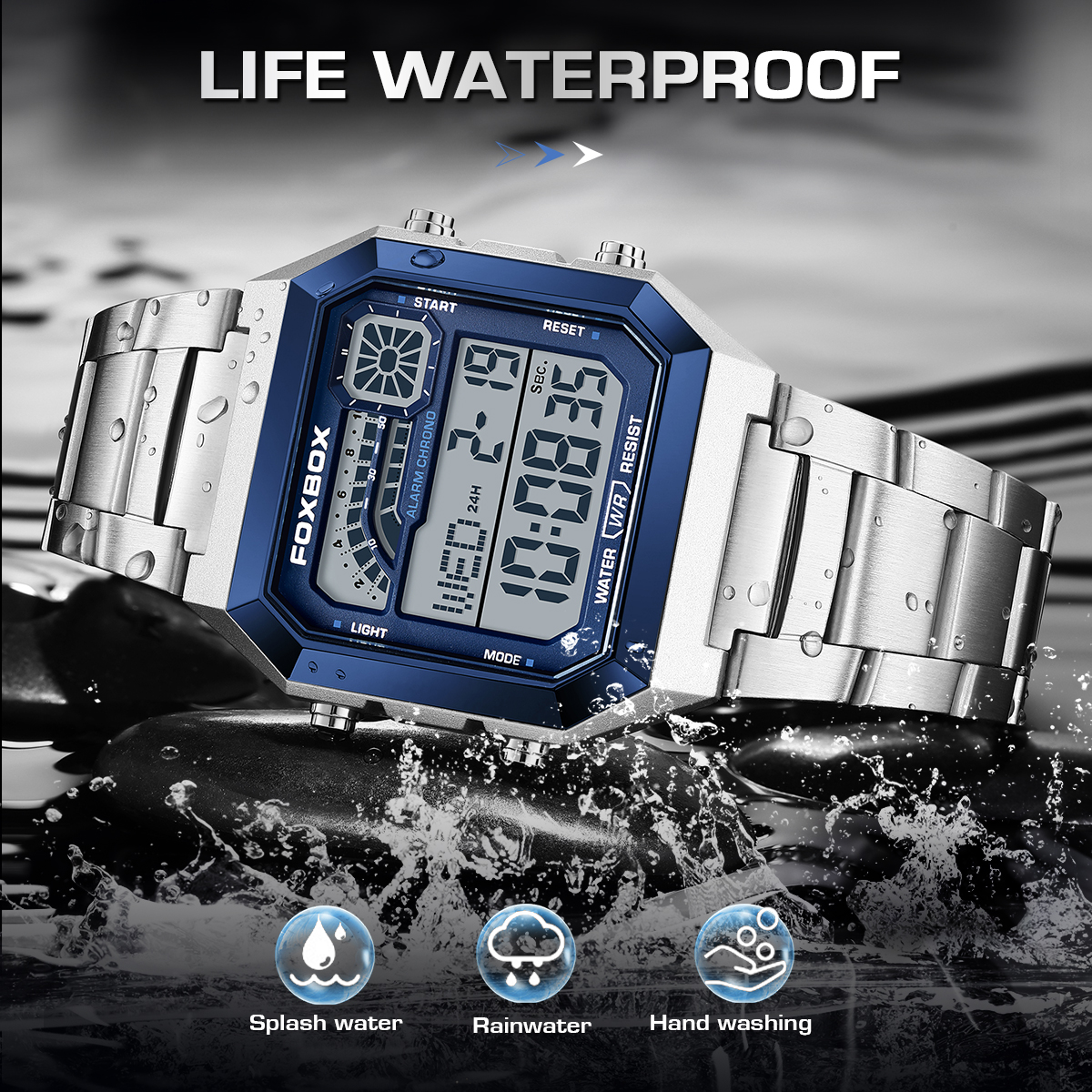 FOXBOX Fashion Luxury Digital  - огляд і ціна Luxury Watch Men