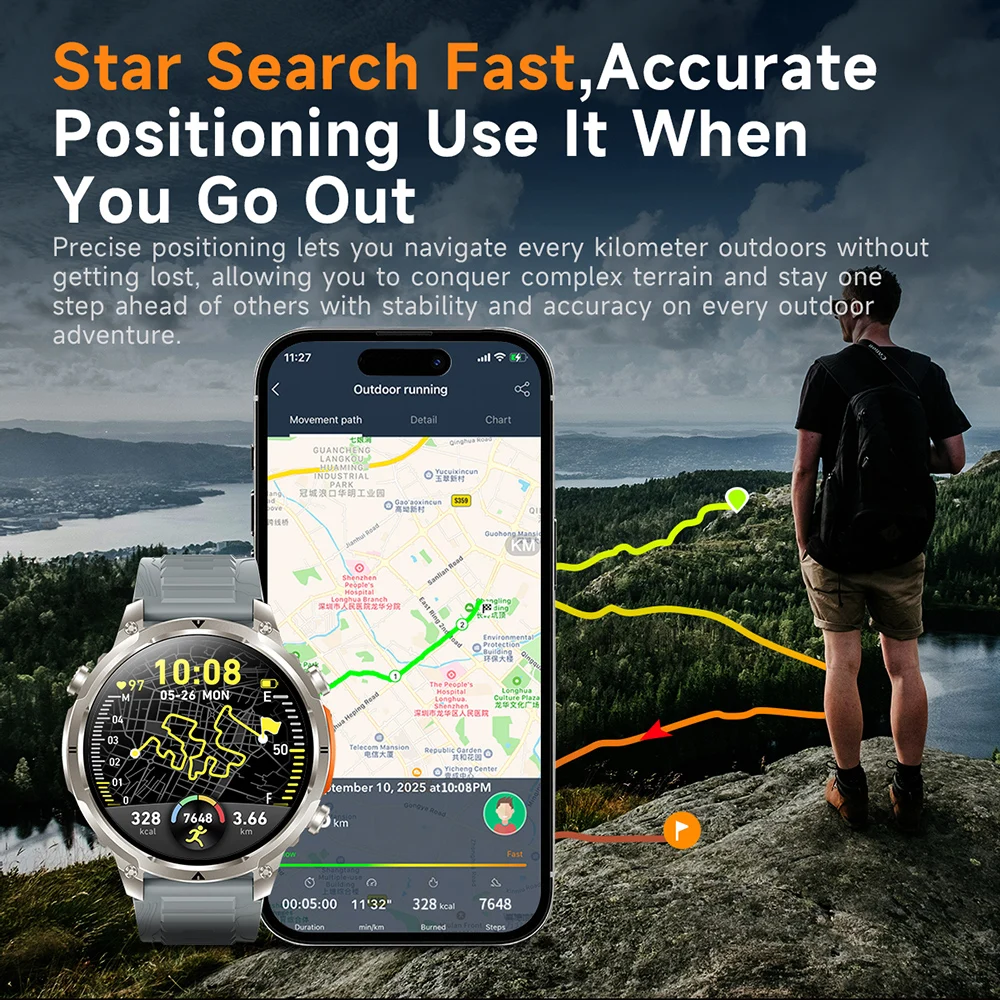 Luxury Military GPS Men Smartw - огляд і ціна Luxury Watch Korea